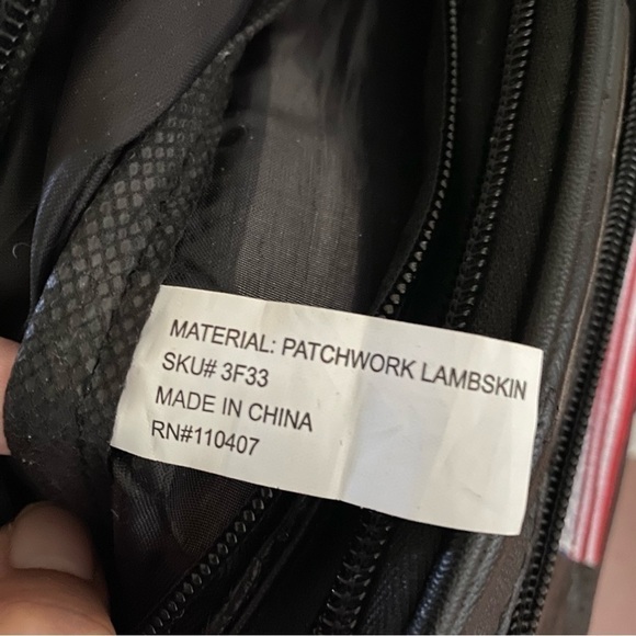 American Flag Patchwork Lambskin Funny Pack - Picture 5 of 7